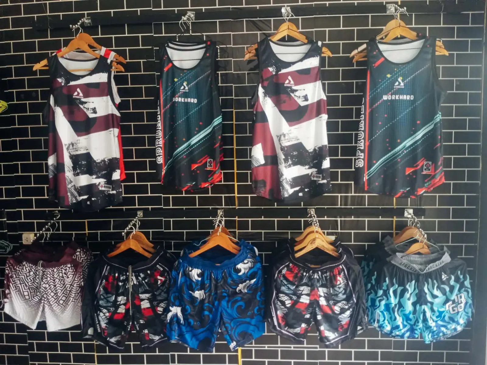 Apparel display inside the Sprokies Pinamungajan branch